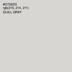 #D7D6D3 - Quill Gray Color Image